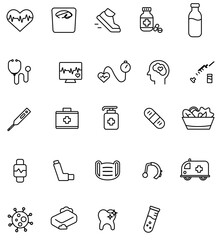 set of medical icons