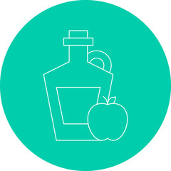 Apple Cider icon single vector illustration