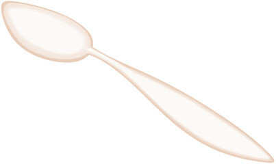 Lovely creamy white tea spoon 