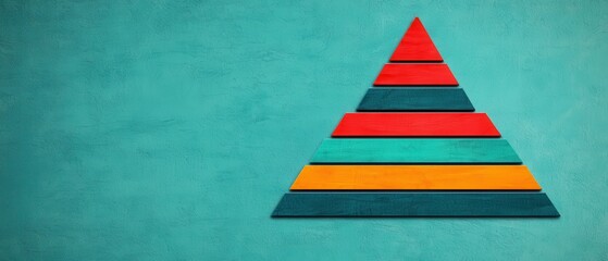 Adaptability Infographics concept. Adaptability Development Funnel Infographic with Minimalist Geometric Pyramid Shapes