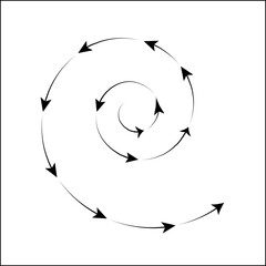 Black Circle Arrow Icons - Vector Set for Websites & Graphics