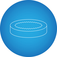 Creme Brulee icon single vector illustration