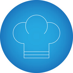 Chef Toque icon single vector illustration
