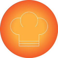 Chef Toque icon single vector illustration