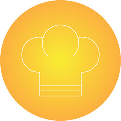 Chef Toque icon single vector illustration