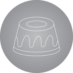 Gugelhupf icon single vector illustration