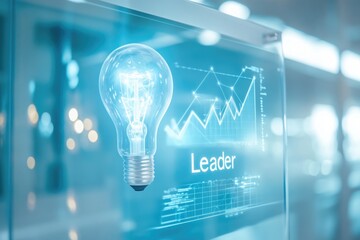Illuminating leadership with innovative ideas and strategic growth visualized through data.