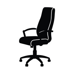 Ergonomic office chair silhouette designed for optimal comfort and reliable support