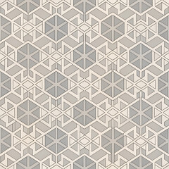 Soft gray color geometric and seamless pattern design background.