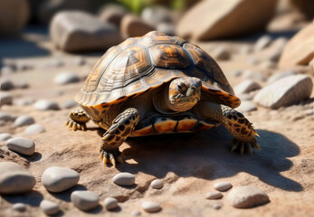 Obraz premium tortuga, tortuga, reptilia, animal, caracola, naturaleza