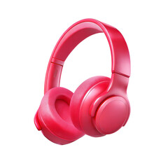 Wireless headphone icon digital illustration minimalist design, isolated on white or transparent background