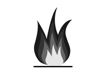 Icono de hoguera o llama de fuego