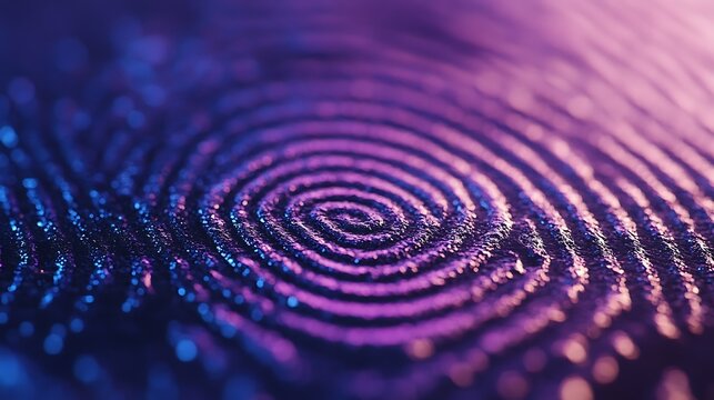 A macro shot of a fingers textured fingerprint pattern