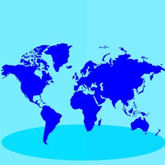Happy World Day World map with a tech theme and beautiful background shows power in a map and shows water and water blue color.