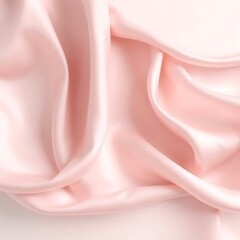 Fototapeta premium Flowing silk fabric in soft pastel tones with elegant folds