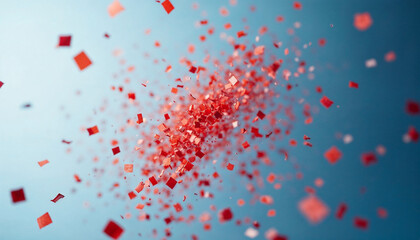 abstract background with red hearts