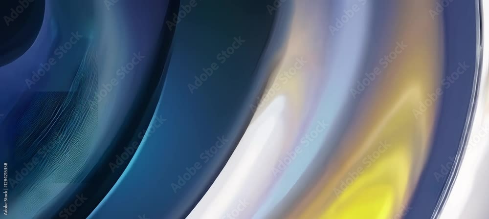 Poster elegant metallic curves interplay with light and shadow in dynamic motion sequence