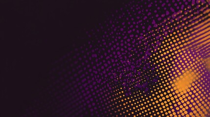 Abstract graphic design with colorful halftone dots