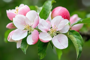 Fototapeta premium Vibrant flower blooming against a lush green background showcasing nature's beauty and delicate petal details