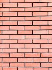 Orange brick wall background texture background. Modern brickwork background