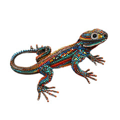 Obraz premium 3D vector icon of Mexican beaded lizard isolated on transparency background