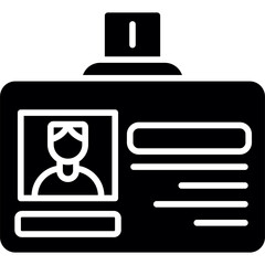 Student Card Icon Vector Element