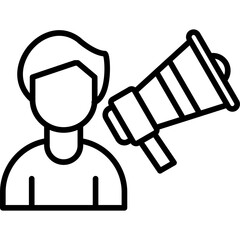 Announcement Speaker Icon Vector Element