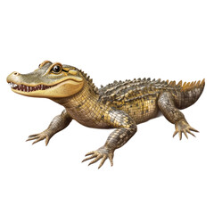 Fototapeta premium 3D vector icon of Caiman isolated on transparency background
