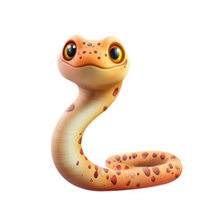 Fototapeta premium 3D vector icon of Worm lizard isolated on transparency background