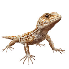 Naklejka premium 3D vector icon of Side-blotched lizard isolated on transparency background