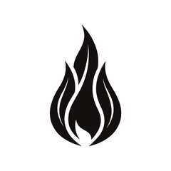 fire flames set vector illustration