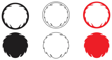 Different Circular Saw Blade Designs. Isolated On Transparent Background.