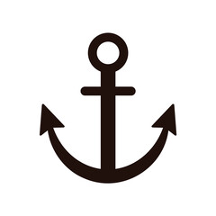 シンプルな錨アイコン マリン素材 ベクター © ebiko