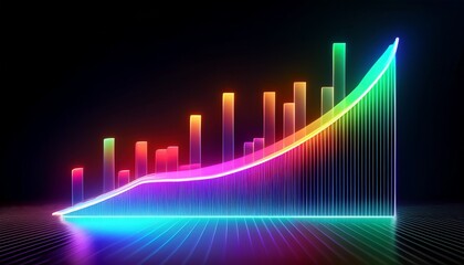 Fototapeta premium Capture the essence of growth through glowing visuals. 