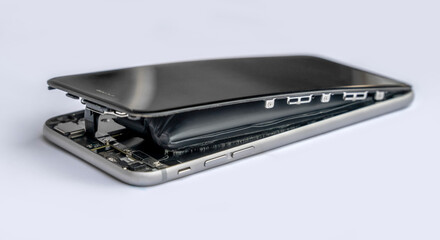 Bloated storage battery