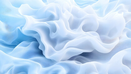 Obraz premium Abstract Blue Swirling Fabric Texture Background