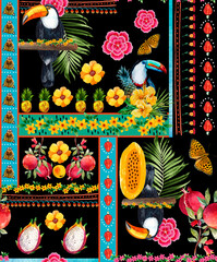 seamless pattern with flowers