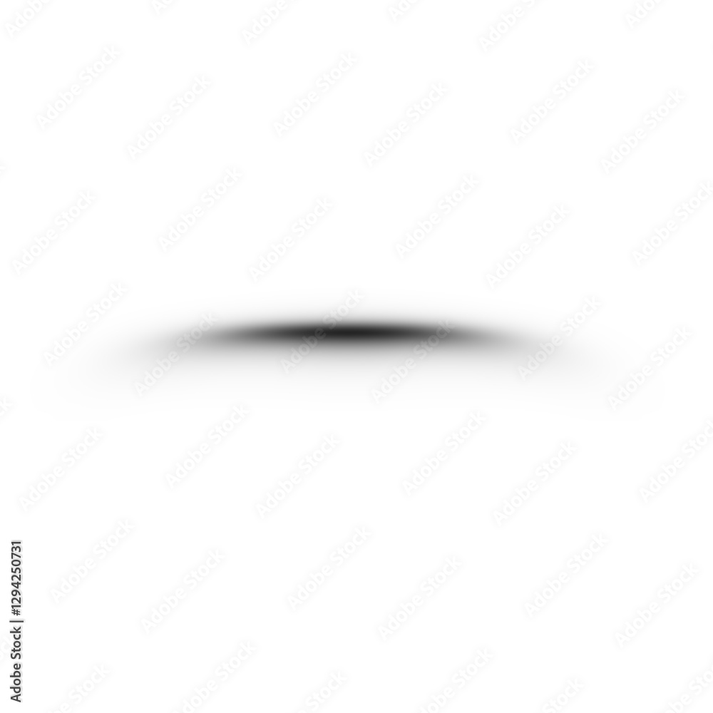 Poster Black shadow overlay effect isolated on transparent background. blurred round shadow. black gradient shadow for design, poster, card, decoration. blur shadow for graphic design elements