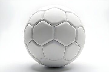 Blank Soccer Ball - White Sport Equipment for Design Mockups