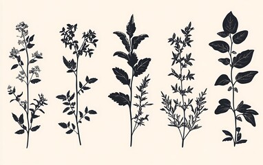 a group of green leaves