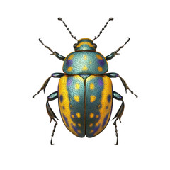 3D icon of Jewel beetle isolated on transparency background