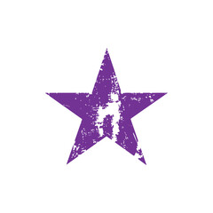 Unique Abstract Purple Star Icon