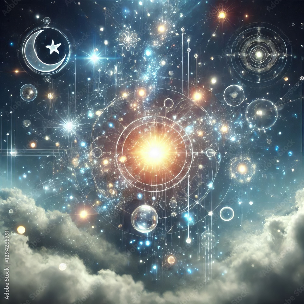 Wall mural magical effects subtle magical effects like floating objects or