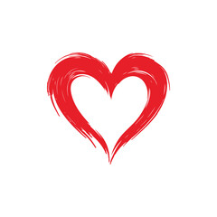 Abstract Red Heart Icon