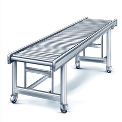 Stainless Steel Roller Conveyor Table Ideal for Industrial and Commercial Material Handling Solutions