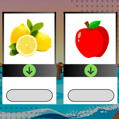 Lemon and Apple card design 
