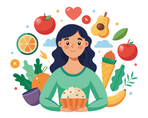 Balanced Choices: Healthy vs. Unhealthy Foods