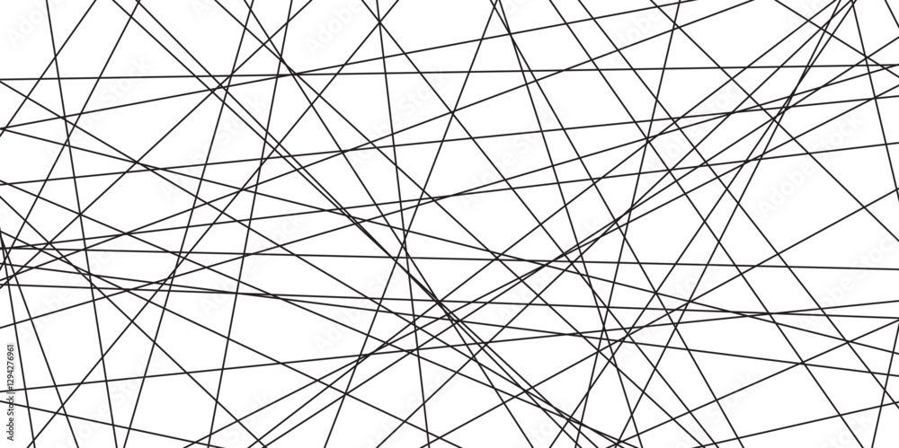 Aufkleber Abstract black lines with white background. Creative and geometric shape with luxury pattern and paper texture design. abstract background with stripes for website design Technology background.
