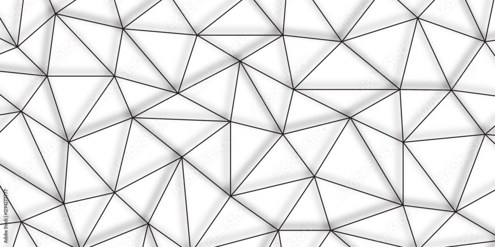 Poster abstract modern black lines seamless pattern. subtle ornament with delicate grid, lattice, net, tria