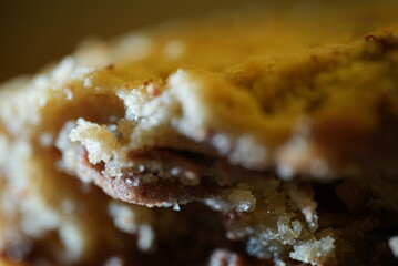 cookie close up texture